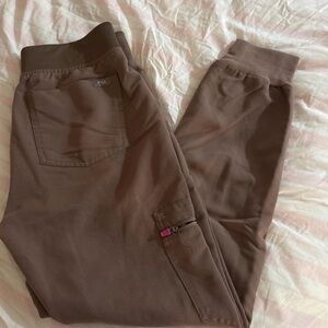 FIGS Women’s Smokey Taupe Zamora Petite Jogger Scrub Pants XS
